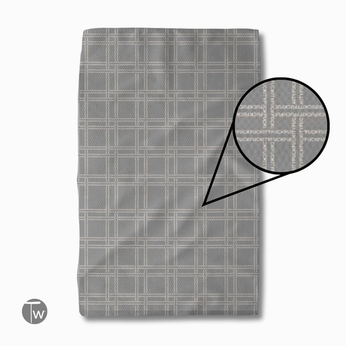 F-ity Plaid Illusion | Viral Kitchen Tea Towel (**Please Note: 10 Day Shipping Delay)
