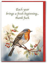 Load image into Gallery viewer, Fresh Beginnings Robin Christmas Card