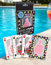 Load image into Gallery viewer, Give a Fuck Waterproof Playing Cards FU Finger