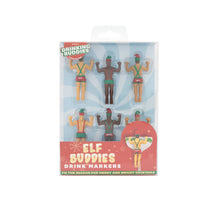 Load image into Gallery viewer, Elf Buddies Holiday Drink Markers - 6 Pack