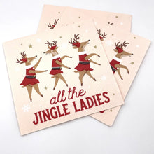 Load image into Gallery viewer, 3 ply Cocktail Napkins 20 Count | Jingle Ladies