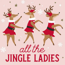 Load image into Gallery viewer, 3 ply Cocktail Napkins 20 Count | Jingle Ladies