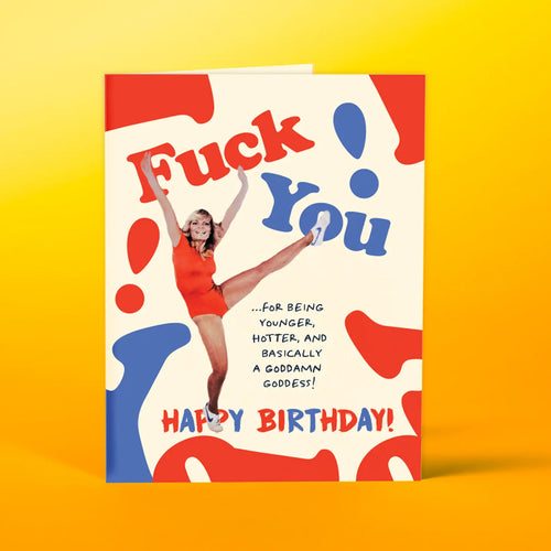 FU GIRL Birthday Card