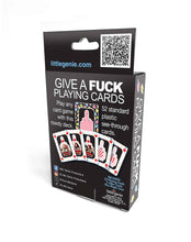 Load image into Gallery viewer, Give a Fuck Waterproof Playing Cards FU Finger