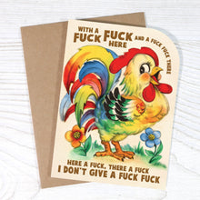 Load image into Gallery viewer, With a Fuck Fuck Here - Funny Old MacDonald Greeting Card