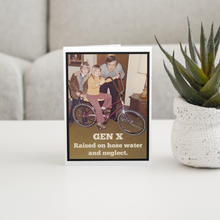 Load image into Gallery viewer, Vintage 70s Greeting Card. Gen X Raised On Hose Water...