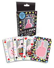 Load image into Gallery viewer, Give a Fuck Waterproof Playing Cards FU Finger