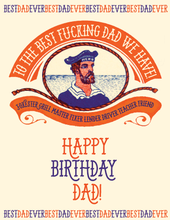 Load image into Gallery viewer, SAILOR DAD! birthday card