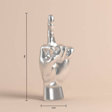 Load image into Gallery viewer, Middle Finger Statue (Silver)