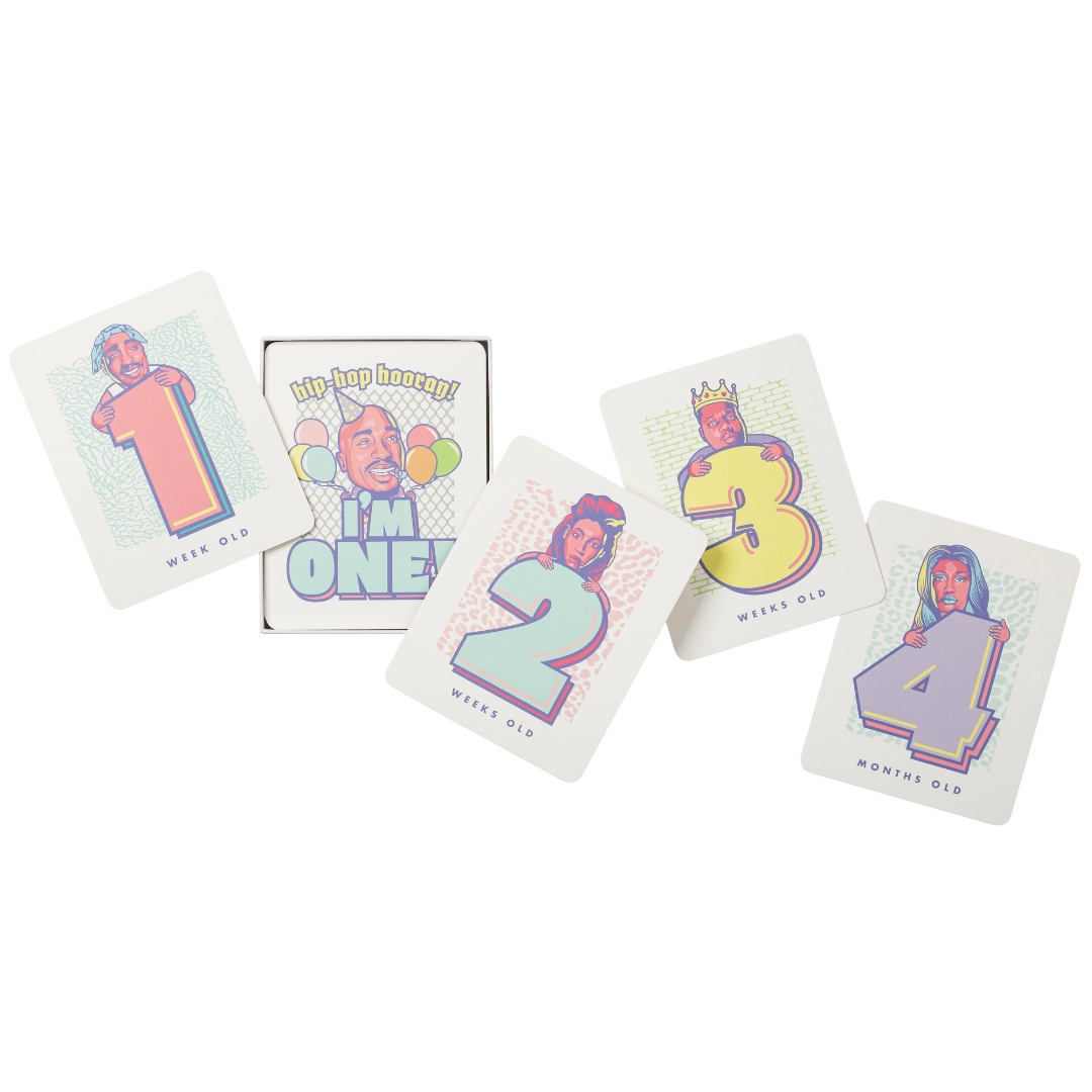 The Little Homie Milestone Cards Two Words One Finger