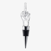 Load image into Gallery viewer, Unique Wine Bottle Stopper - Funny Middle Finger Wine Cork