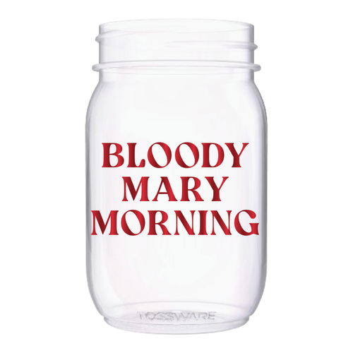 Bloody Mary Morning 16oz Mason Reusable Tossware - Set of 4