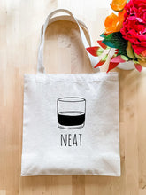 Load image into Gallery viewer, Neat - Tote Bags (Whiskey, Bourbon, Pun)