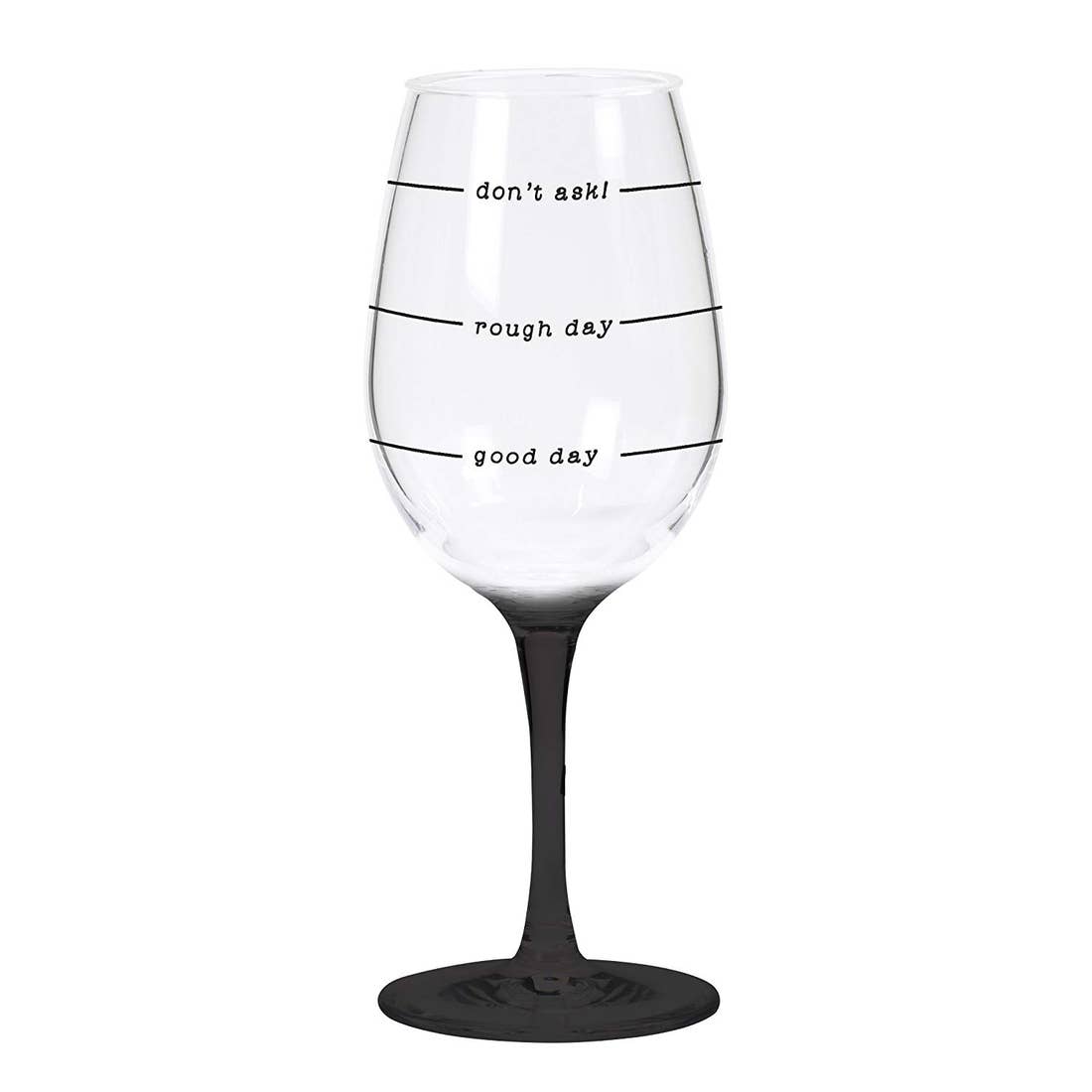 Wine O Meter Acrylic Wine Drinkware Two Words One Finger