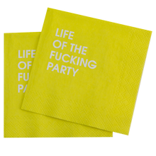 Load image into Gallery viewer, Life of the Fucking Party Colorful Cocktail Napkins