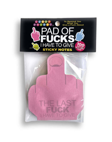 Pad of Fucks I Have to Give Sticky Notes