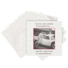 Load image into Gallery viewer, Spirited And Spontaneous Beverage Napkin