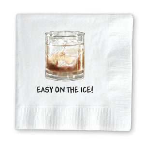 EASY ON THE ICE-COCKTAIL NAPKINS