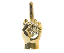 Load image into Gallery viewer, Gold Middle Finger Tabletop-9&quot; Tall