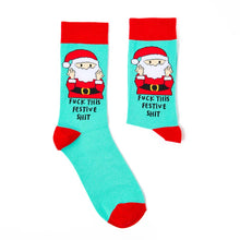 Load image into Gallery viewer, Unisex Fuck This Festive Shit Socks