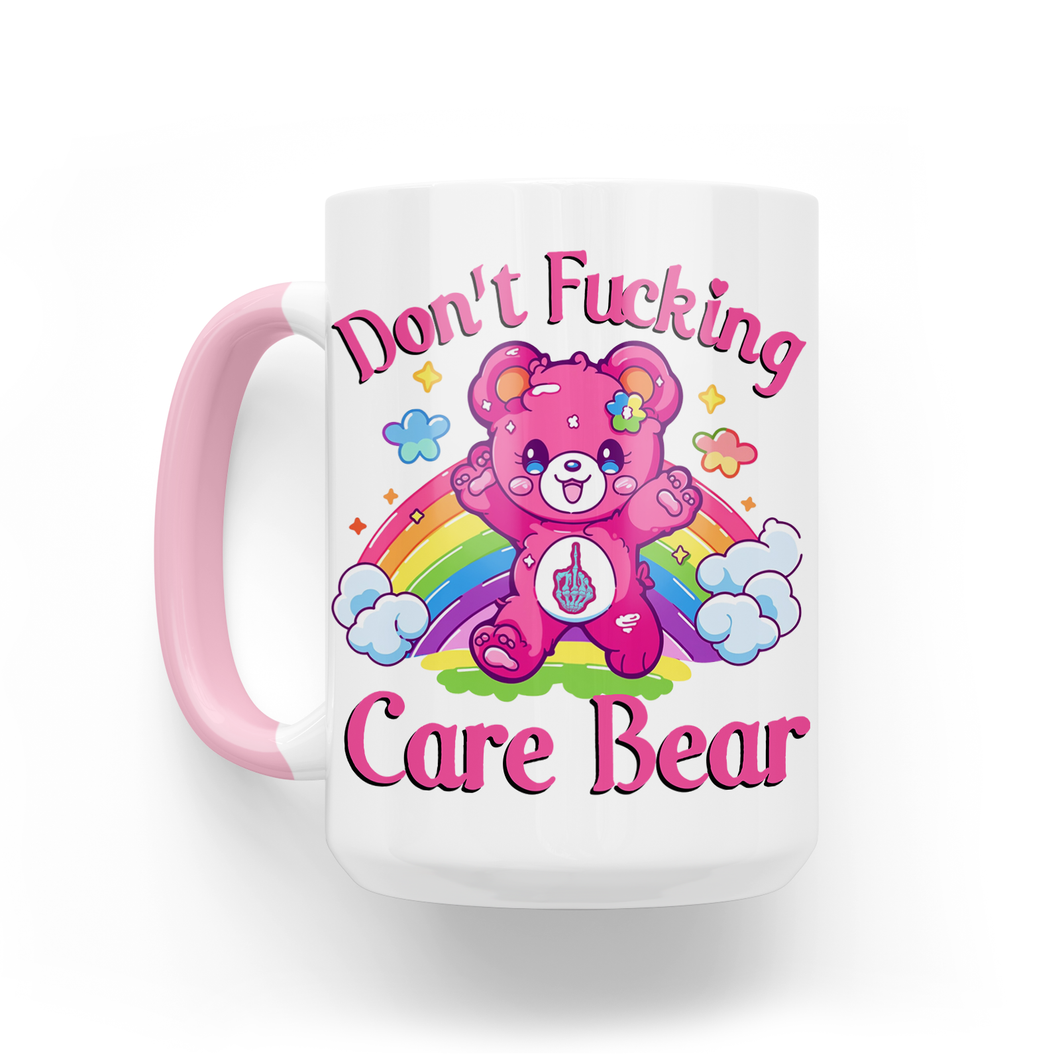 Don't Fucking Care Bear 15 Oz Ceramic Mug