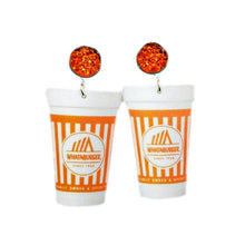 Load image into Gallery viewer, Scout Celebration Whataburger Drink Dangle Earrings