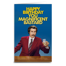 Load image into Gallery viewer, Ron Burgundy Birthday Card