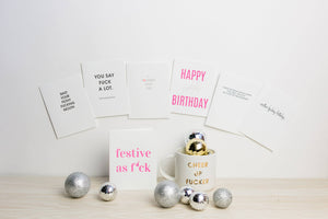 Happy Fucking Birthday Letterpress Greeting Card