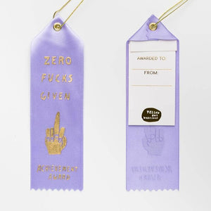 Zero Fucks Award Ribbon