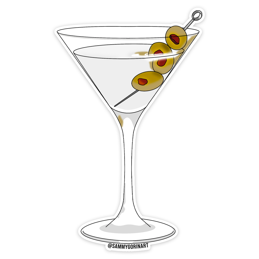 Dirty Martini Sticker