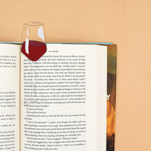 Load image into Gallery viewer, Glass of Wine Bookmark (it's die cut!)