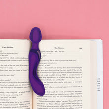 Load image into Gallery viewer, &quot;Vibrator-shaped die-cut novelty bookmark&quot;

&quot;NSFW bookmark for smutty reading sessions&quot;

&quot;Funny adult-themed reading accessory&quot;
