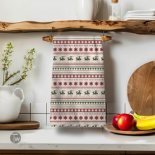 Load image into Gallery viewer, Holiday Sweater | Funny Trending Christmas Kitchen Tea Towel (Look Closely)(** Please Note: 10 Day Shipping Delay)