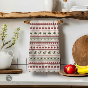 Holiday Sweater | Funny Trending Christmas Kitchen Tea Towel (Look Closely)(** Please Note: 10 Day Shipping Delay)