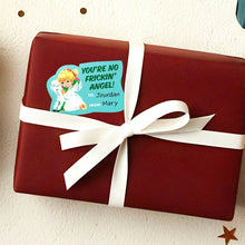 Load image into Gallery viewer, Sassy Holiday Stick-on Gift Tags Sheet