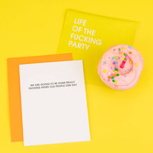 Load image into Gallery viewer, Life of the Fucking Party Colorful Cocktail Napkins