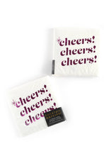 Load image into Gallery viewer, Pink Cheers!, Pink Foil Celebration Cocktail Party Napkin