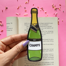 Load image into Gallery viewer, Champagne Bookmark -Die Cut Bookmark
