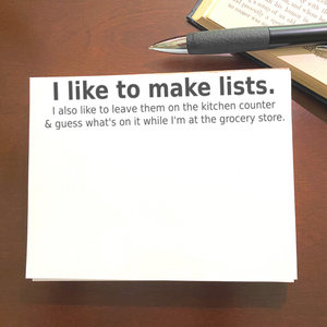 I Like To Make List Notepad