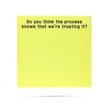 Load image into Gallery viewer, Do You Think The Process Knows Sticky Note