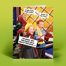 Load image into Gallery viewer, Funny Holiday Card – CRAZY TRAIN