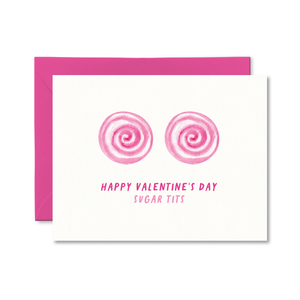 Happy Valentine's Day Sugar Tits Card