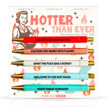 Load image into Gallery viewer, Hotter Than Ever - Menopause Pen Set - Funny Gift for Her