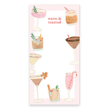 Load image into Gallery viewer, Holiday Cocktails Notepad | Christmas Drinks Notepad | 4"x8"