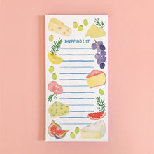 Load image into Gallery viewer, Cheese Board Notepad | Cheese Board Market Pad | 4"x8"