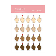 Load image into Gallery viewer, Sticker Sheet-Middle Finger, Adult Humor, Funny Stickers