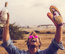Load image into Gallery viewer, Jesus Drank Wine Oven Mitt Funny Pot Holder Joke Wine