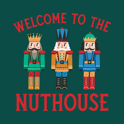 Funny Christmas Napkins |Welcome To The Nuthouse - 20ct