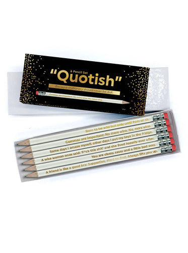 Quotish Pencil Set