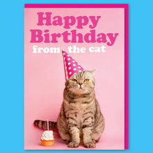 Load image into Gallery viewer, Happy Birthday From The Cat Greeting Card